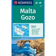 235 Malta Gozo Kompass Wanderkarte